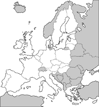 Landkarte Europas 