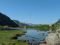 Lago delle Pile (2165 m.) dalle Case di Val Paghera (1200 m.)