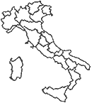 Mappa regionale dei parchi in Italia