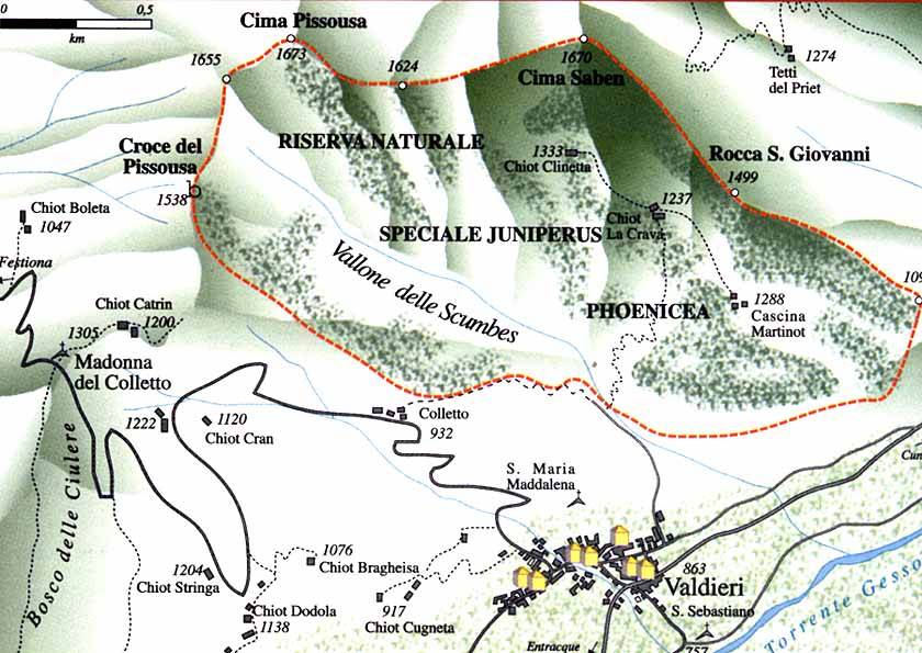 Mappa di dettaglio