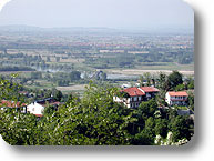 Panorama sul Po ed il Chivassese dal Castello di S. Sebastiano