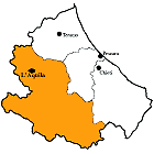 L'Aquila Province map
