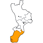 Provinz Reggio Calabria Karte