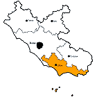Provinz Latina Karte
