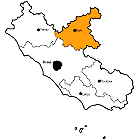 Provinz Rieti Karte