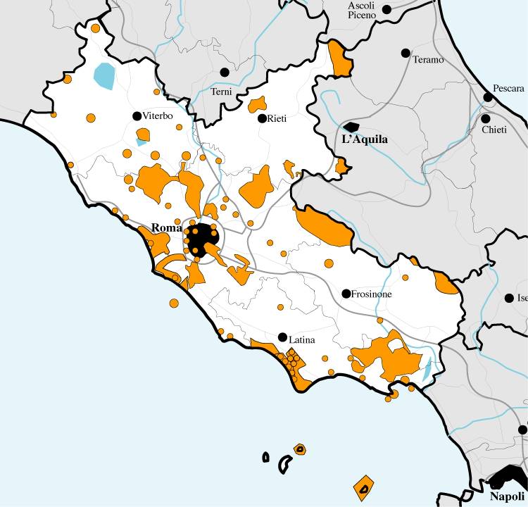 Interaktive Karte Lazio
