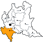 Provinz Pavia Karte
