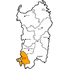 Karte Provinz Carbonia-Iglesias