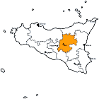 Carte province Enna