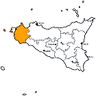 Provinz Trapani Karte