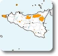 Interaktiven Karte Sicilia