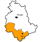 Provinz Terni Karte