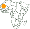 Location map Oasi di Chinguetti
