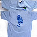 Blue T-Shirt for adult Alpe Veglia Devero Park - Owl