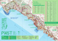 Cartina del Parco Nazionale Area Marina Protetta delle Cinque Terre
