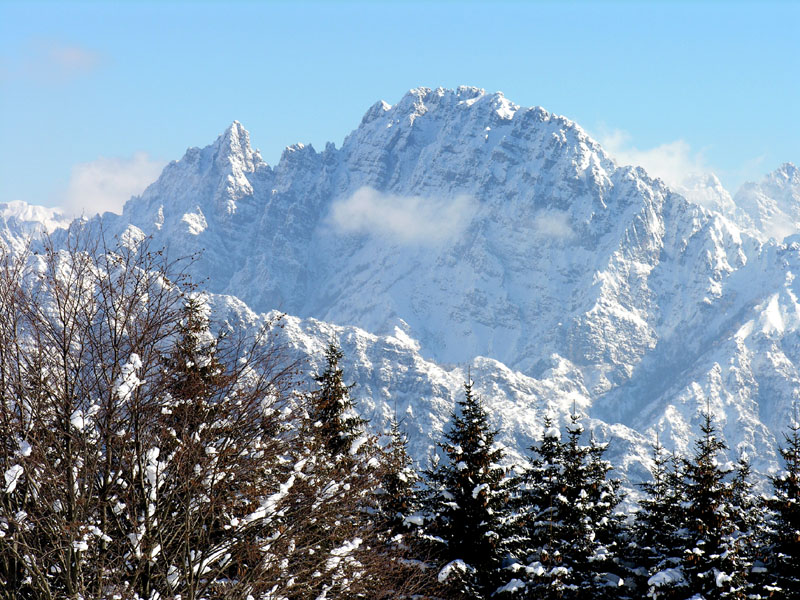 Mont San Mauro avec neige