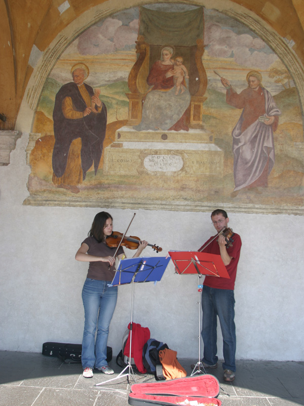 Belluno. Music in the street